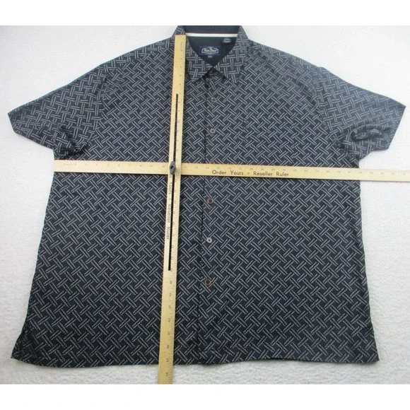 Nat Nast Shirt Mens‎ Sz XXL Luxury Silk Cotton Checked S/S Pocket Button Blue